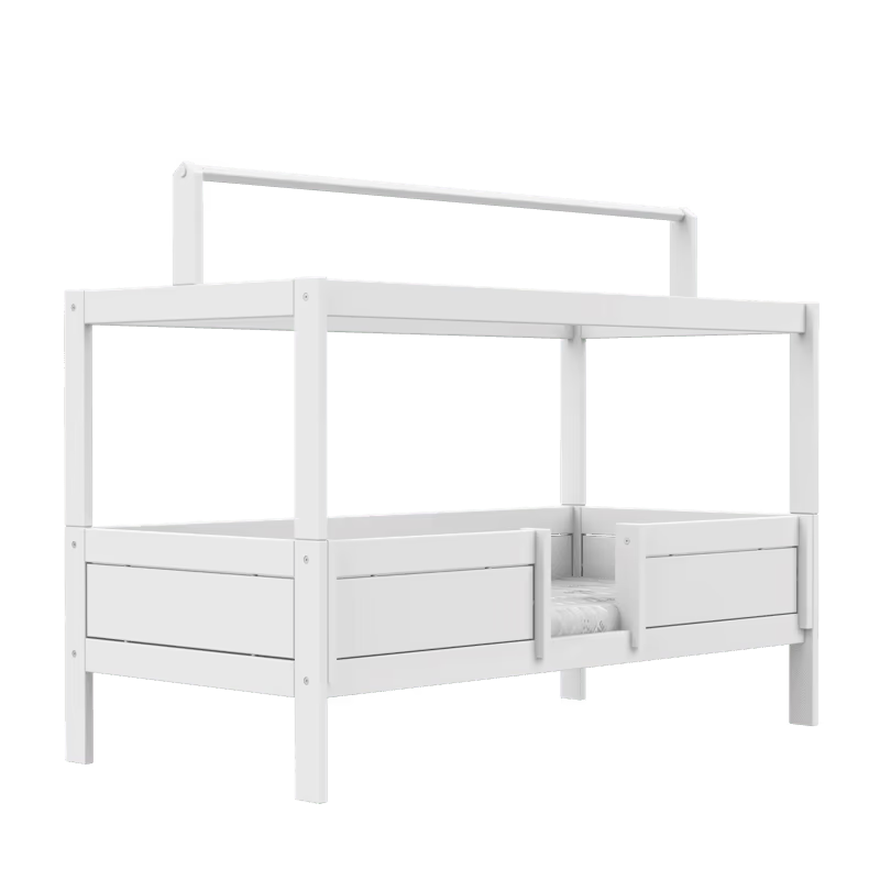 LIFETIME Kidsrooms 4-i-1 børneseng med topkonstruktion 90x200 cm – hvid