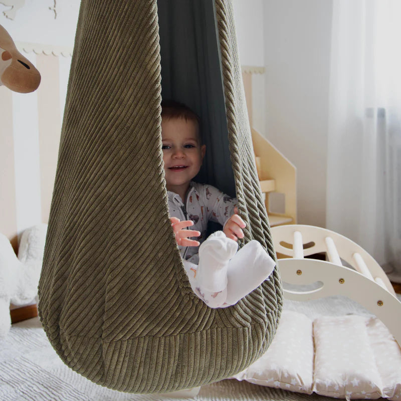 Meowbaby Hængekøjehule til børn – Aesthetic – Khaki