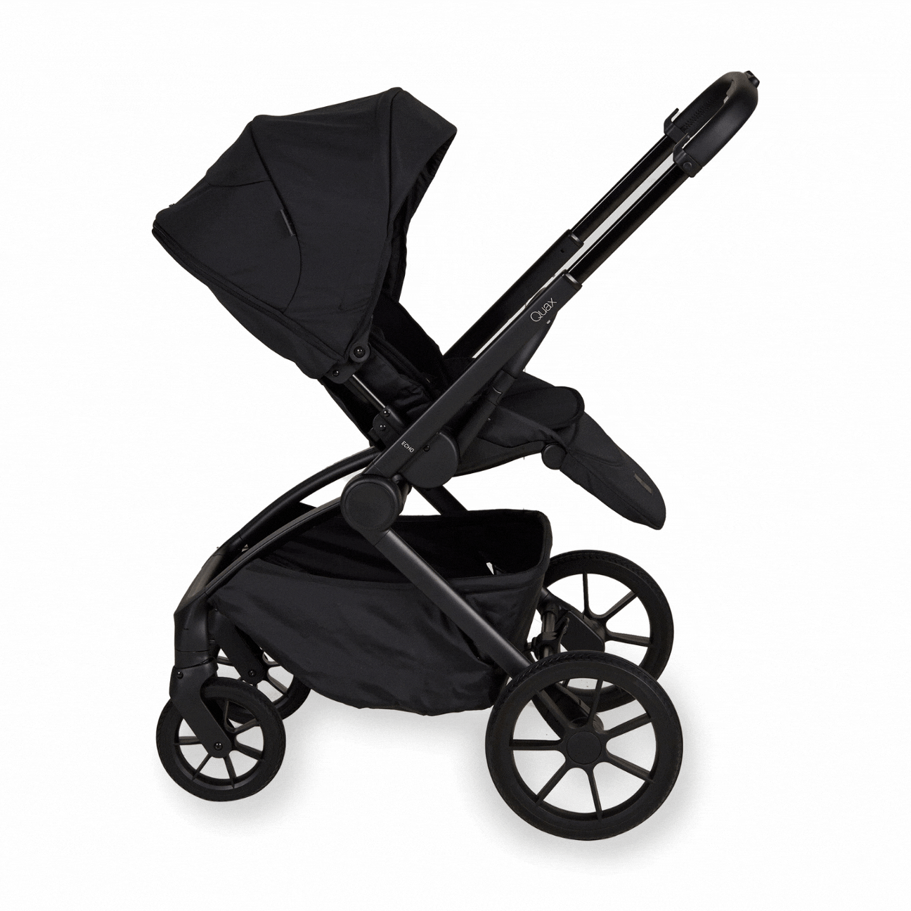 Quax Echo klapvogn med stel og siddedel - Black