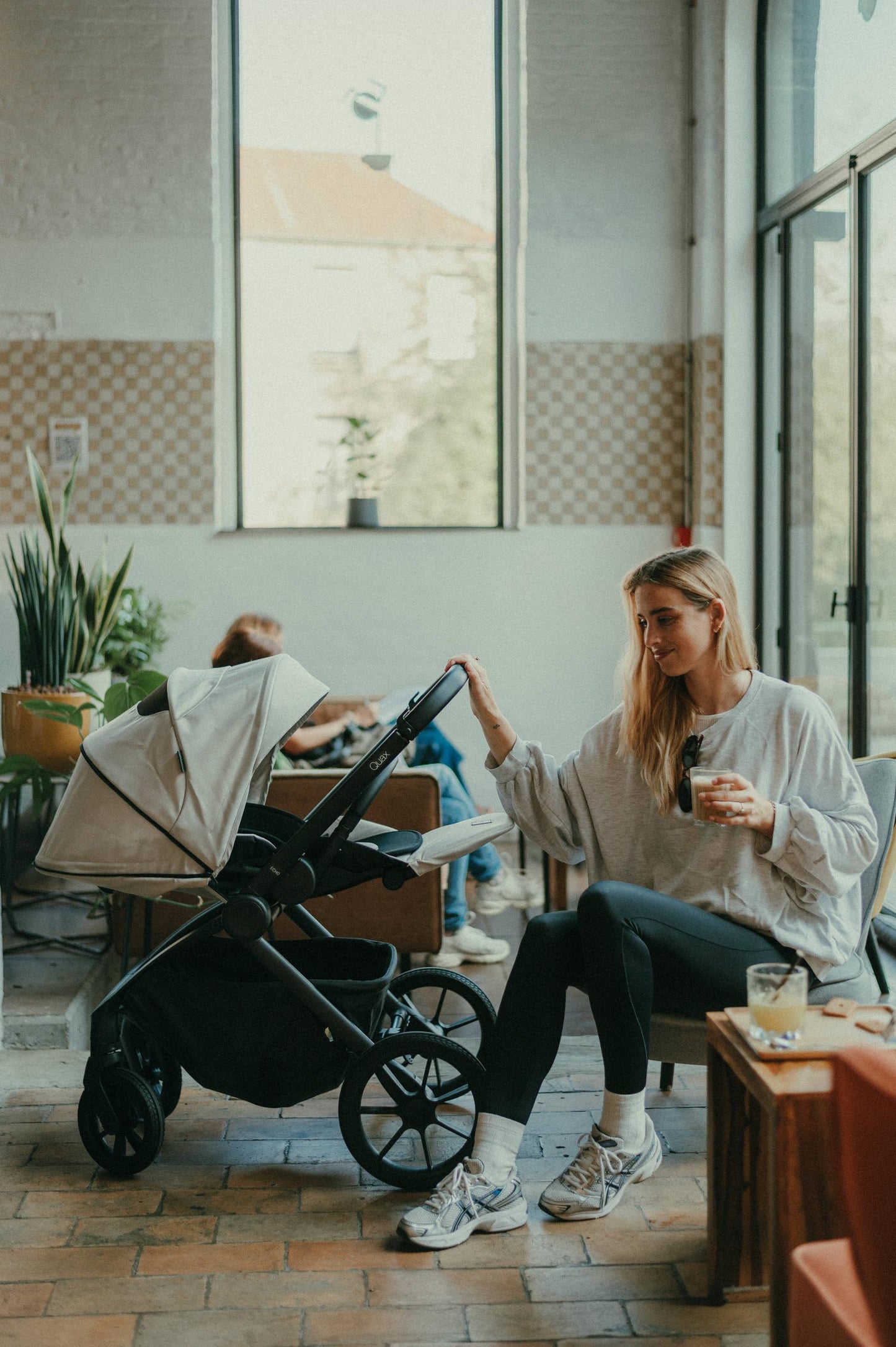 Quax Echo klapvogn med stel og siddedel - Beige