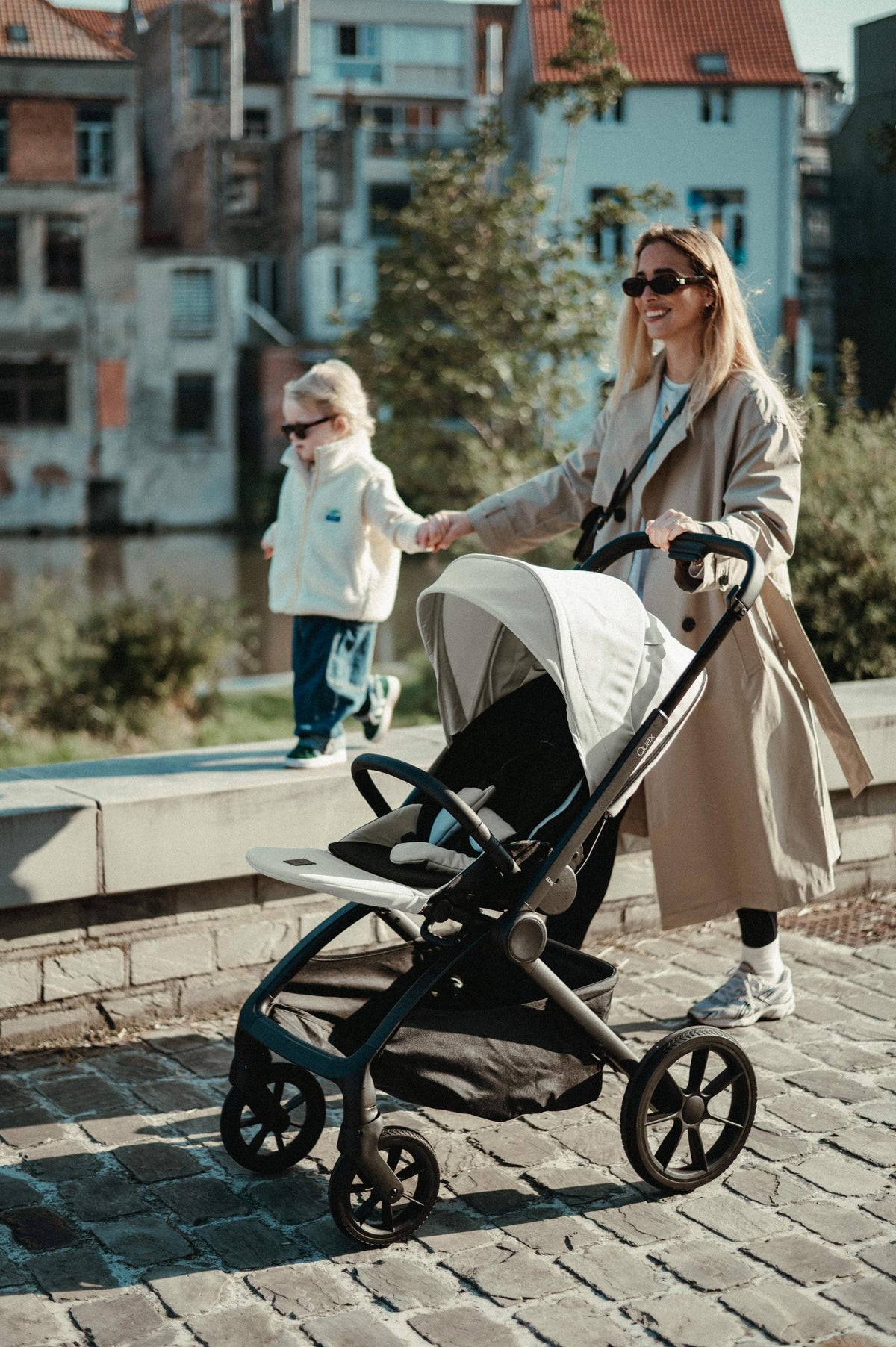 Quax Echo klapvogn med stel og siddedel - Beige