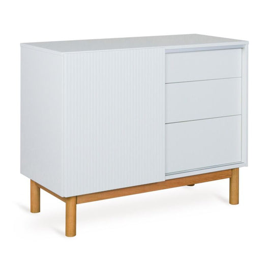 Quax Mood kommode med låge og 3 skuffer – White