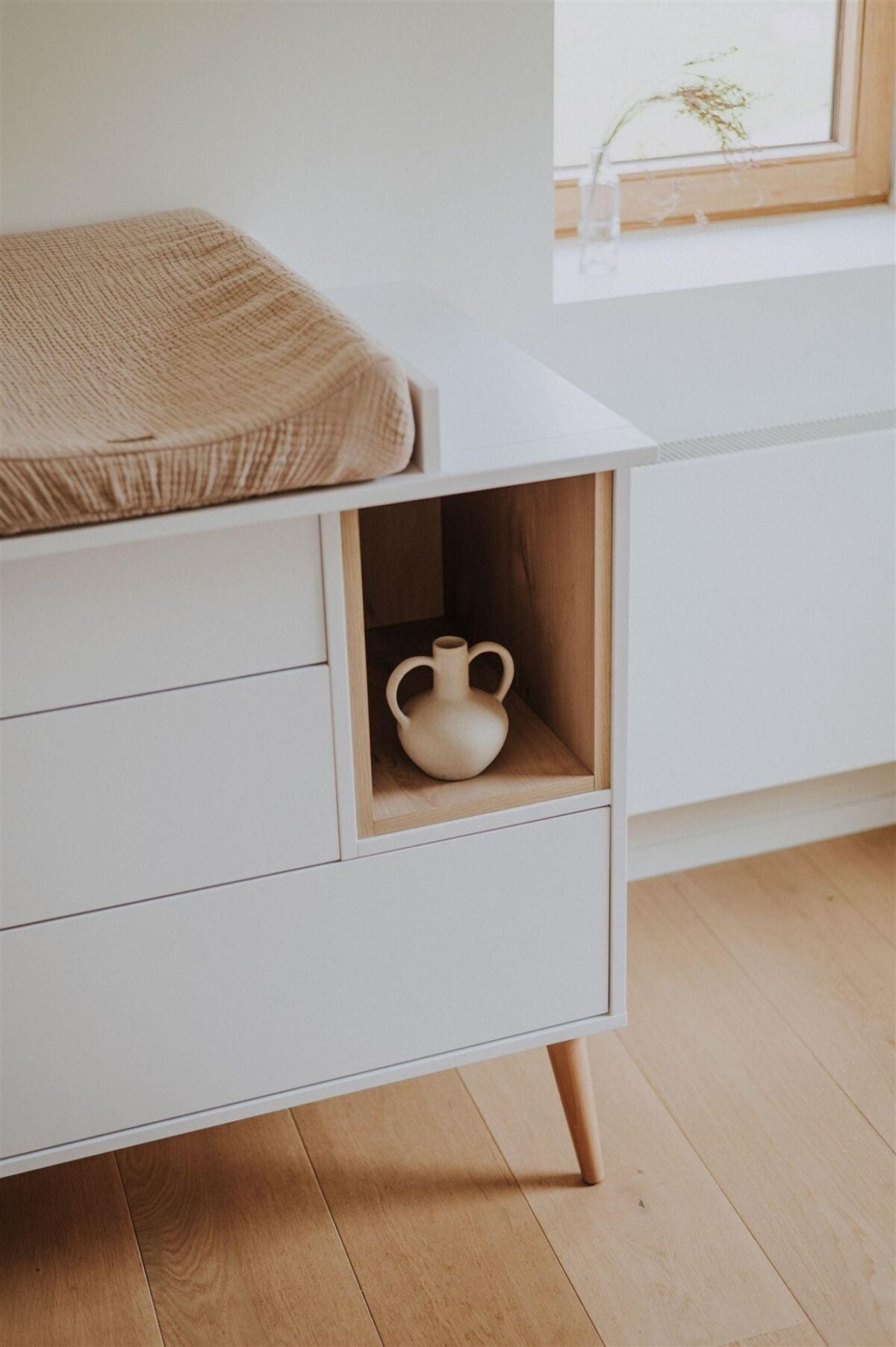 Quax Cocoon pusleforlængelse til kommode - Ice White