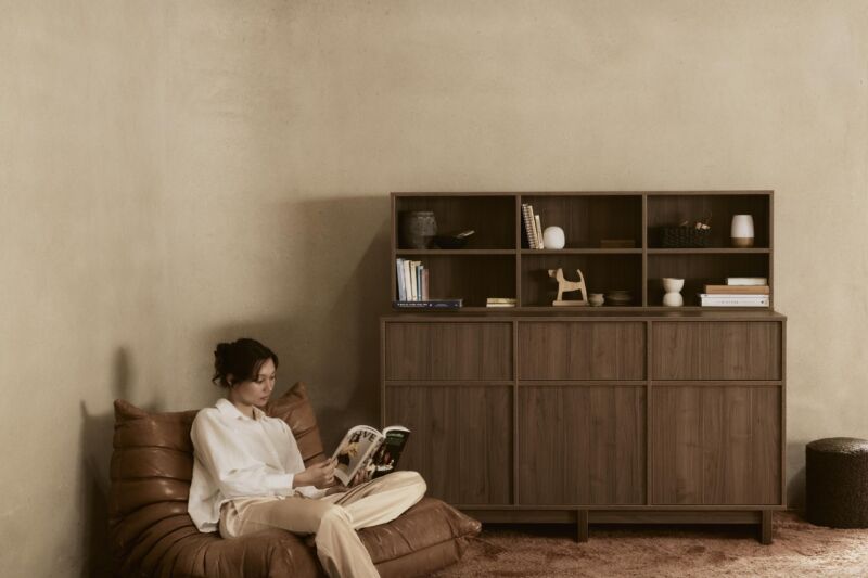 Quax Kyo kommode overdel XL – walnut