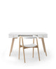 Oliver Furniture Wood skrivebord 66 cm inkl. armstol – hvid/eg