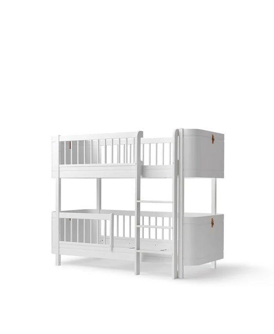 Oliver Furniture Wood Mini+ halvhøj køjeseng i hvid – 68x162 cm