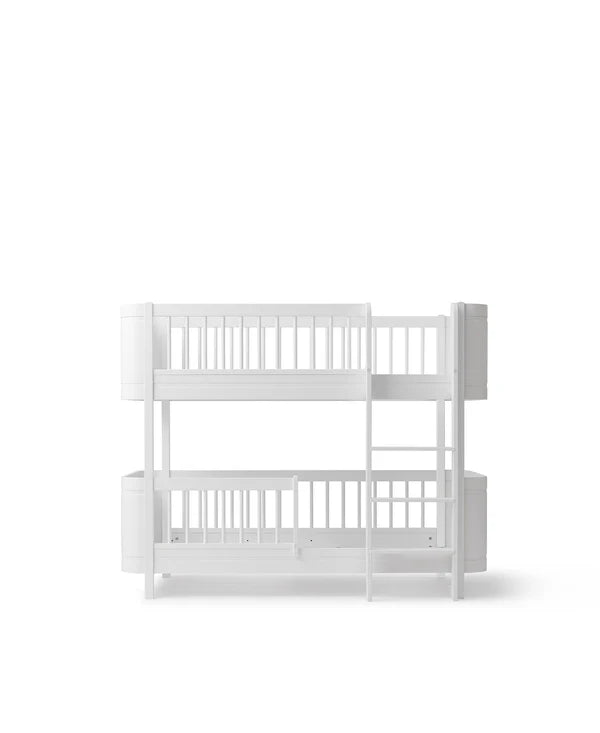 Oliver Furniture Wood Mini+ halvhøj køjeseng i hvid – 68x162 cm