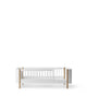 Oliver Furniture Wood Mini+ juniorseng i hvid/eg – 68x162 cm