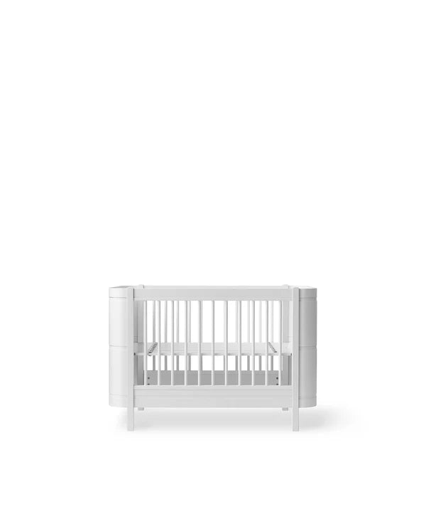 Oliver Furniture Wood Mini+ tremmeseng i hvid – 68x122 cm