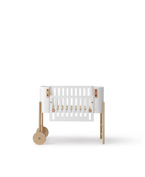 Oliver Furniture Wood co-sleeper inkl. ombygning til bænk 42×82 cm – hvid/eg