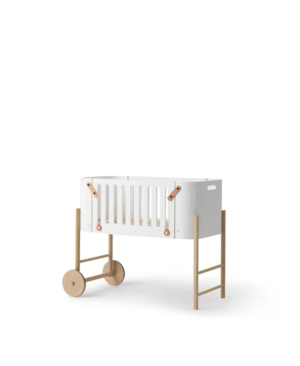 Oliver Furniture Wood co-sleeper inkl. ombygning til bænk 42×82 cm – hvid/eg