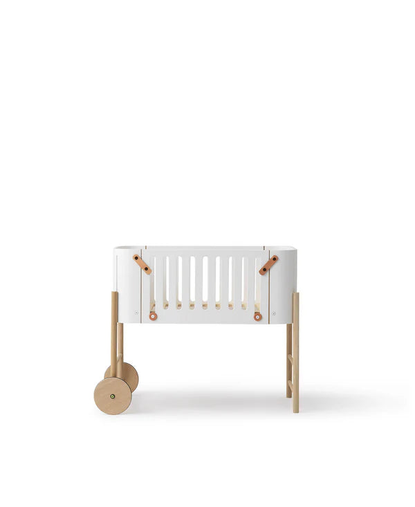 Oliver Furniture Wood co-sleeper inkl. ombygning til bænk 42×82 cm – hvid/eg