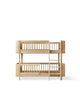 Oliver Furniture Wood Mini+ halvhøj køjeseng i eg – 68x162 cm