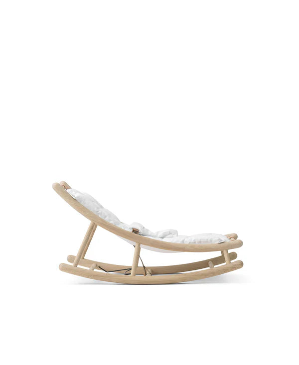 Oliver Furniture Wood baby- og juniorvippestol – eg/hvid