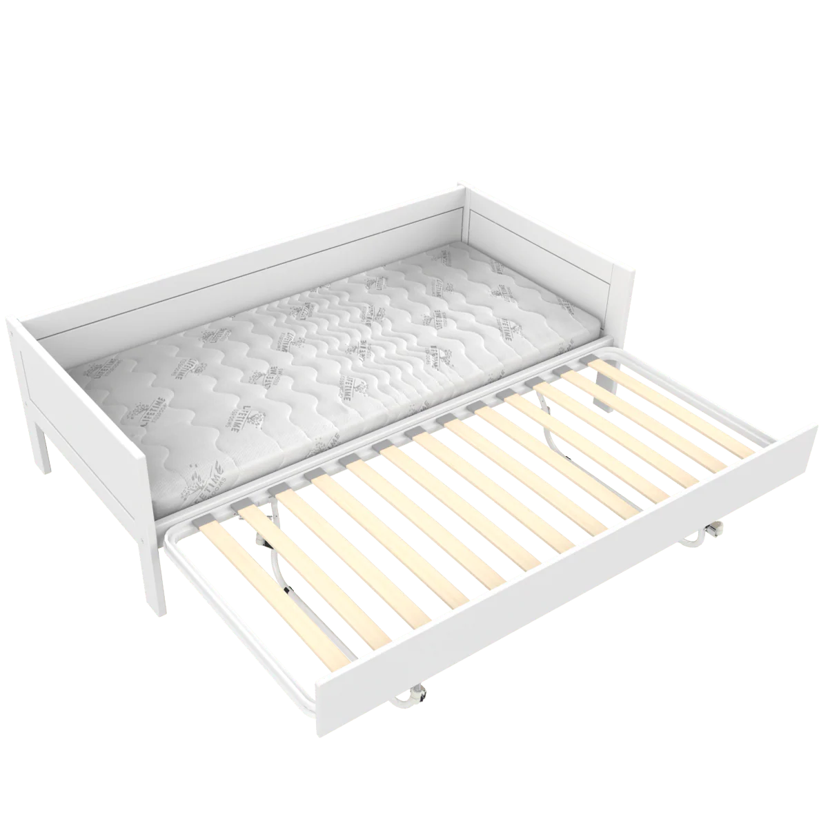 LIFETIME Kidsrooms gæsteseng med udtræksfunktion - Hvid