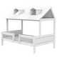 LIFETIME Kidsrooms børneseng med tag 120x200 cm – Beach House - hvid