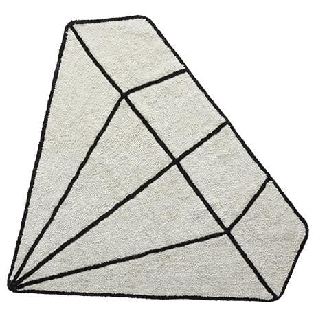 LIFETIME Kidsrooms Diamond gulvtæppe i bomuld – Princess