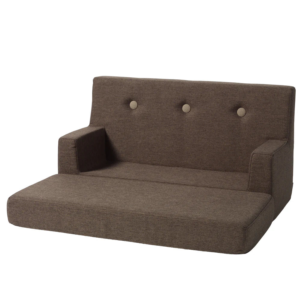 by KlipKlap KK Kids lille legesofa – Brown/Sand