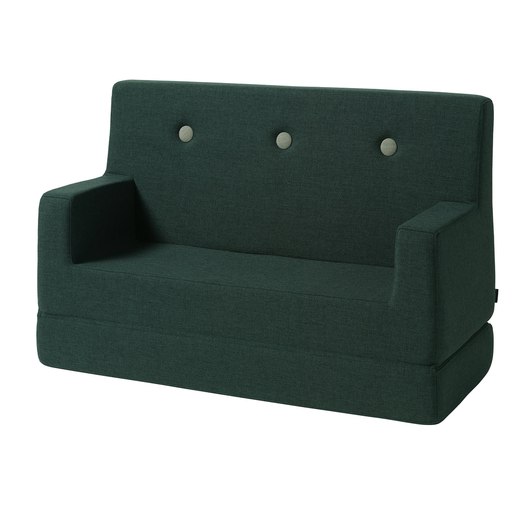 by KlipKlap KK Kids lille legesofa – Deep Green/Light Green