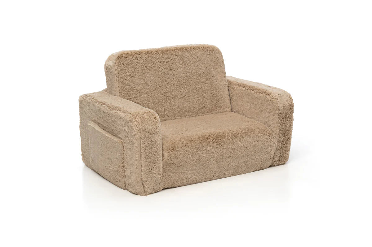 Shappy Lumi lænestol Bunny – 2-i-1 børnestol og liggemåtte - Toffee