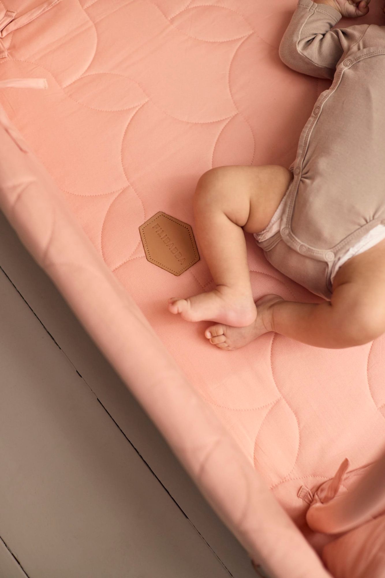 Filibabba Aktivitetsnest - Soft quilt - Misty Rose