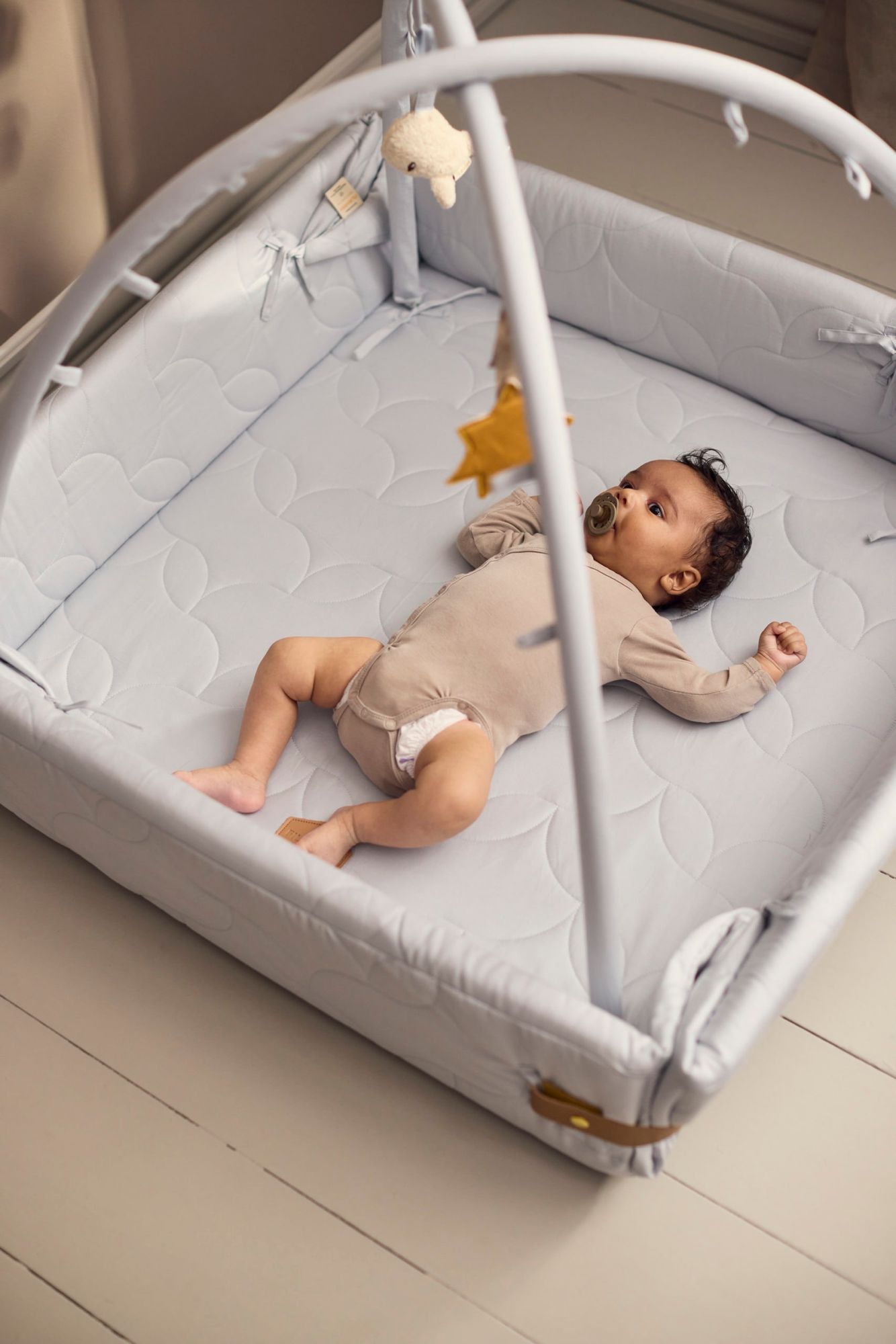 Filibabba Aktivitetsnest - Soft quilt - Pearl Blue