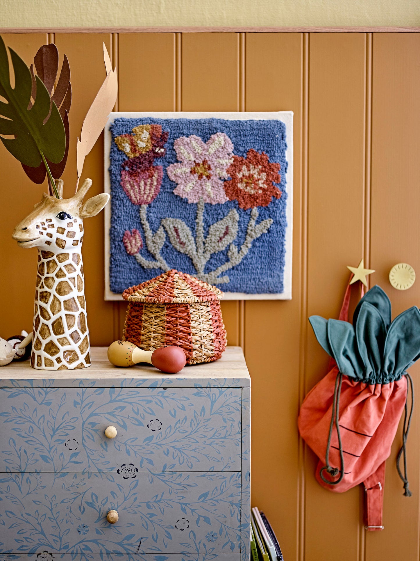 Bloomingville MINI Alazar dekorationsvase – Giraf i keramik, Brun