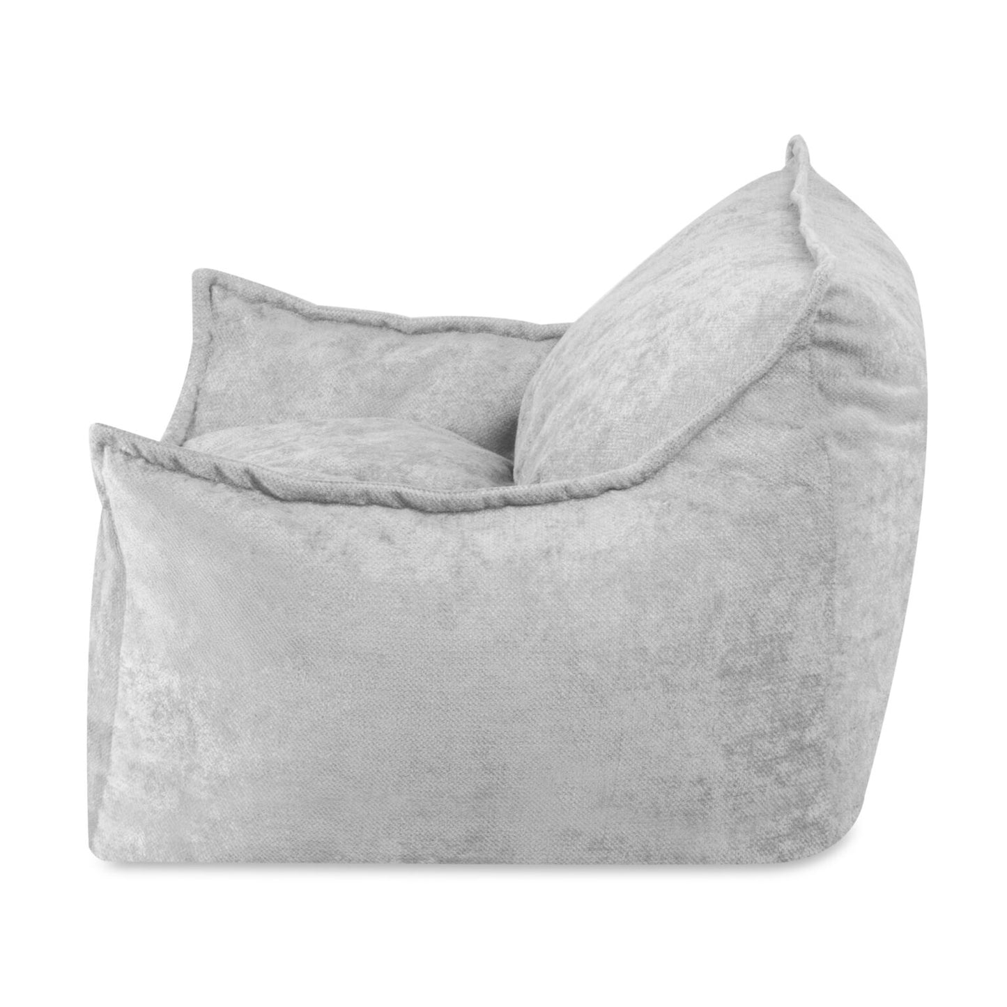 Plush Nest Roya lænestol til børn i premium chenille – grå