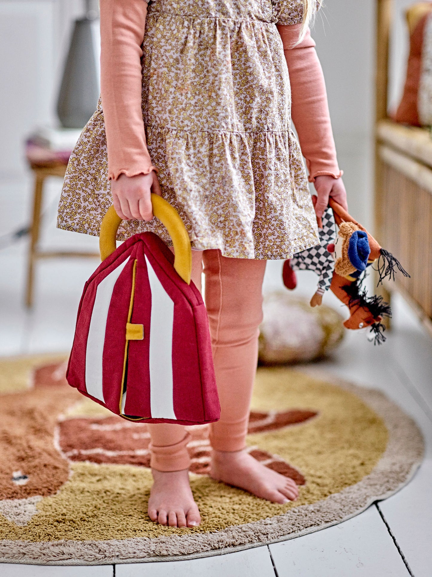 Bloomingville MINI Theobald Bamse – Cirkusleg – Rød – Bomuld