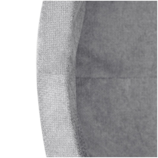 Plush Nest boldbassin med 200 bolde i premium chenille – grå – 90x30 cm