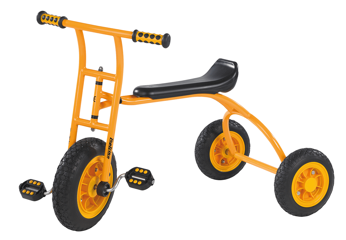 TopTrike Rookie trehjulet løbecykel med langt sæde – fra 4 år