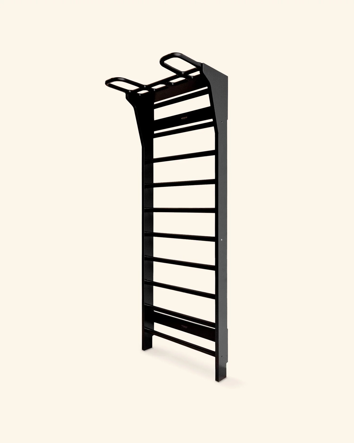 FitWood AARNI vægribbe med pull-up greb 220 cm – sort