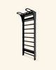 FitWood AARNI vægribbe med pull-up greb 220 cm – sort
