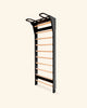 FitWood AARNI vægribbe med pull-up greb 220 cm – sort / birk