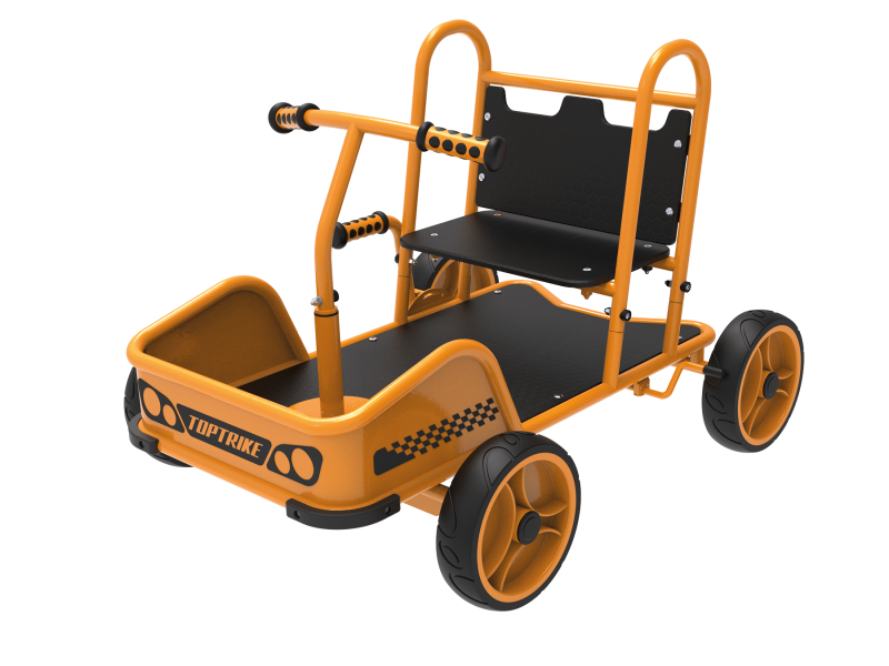 TopTrike Buddy Car Push & Drive køretøj til 2 børn – fra 4 år