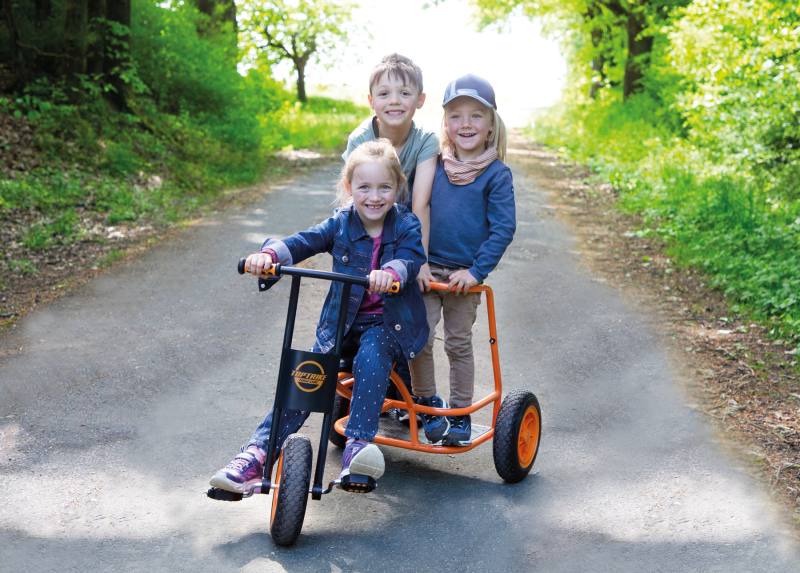 TopTrike Shuttle Trike Maxi trehjulet cykel med ståplads til større børn