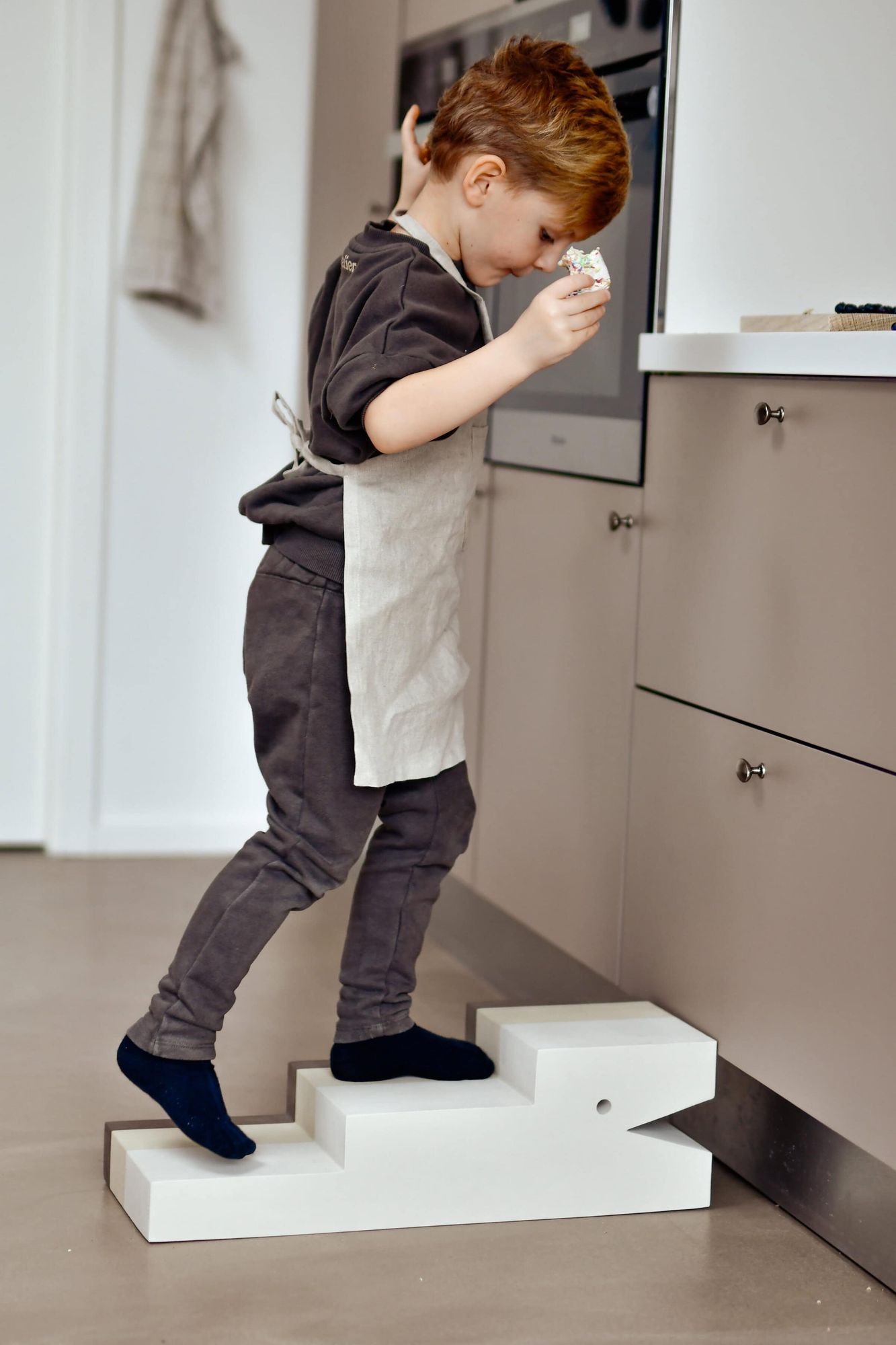 bObles Krokodille L - Sand Grey