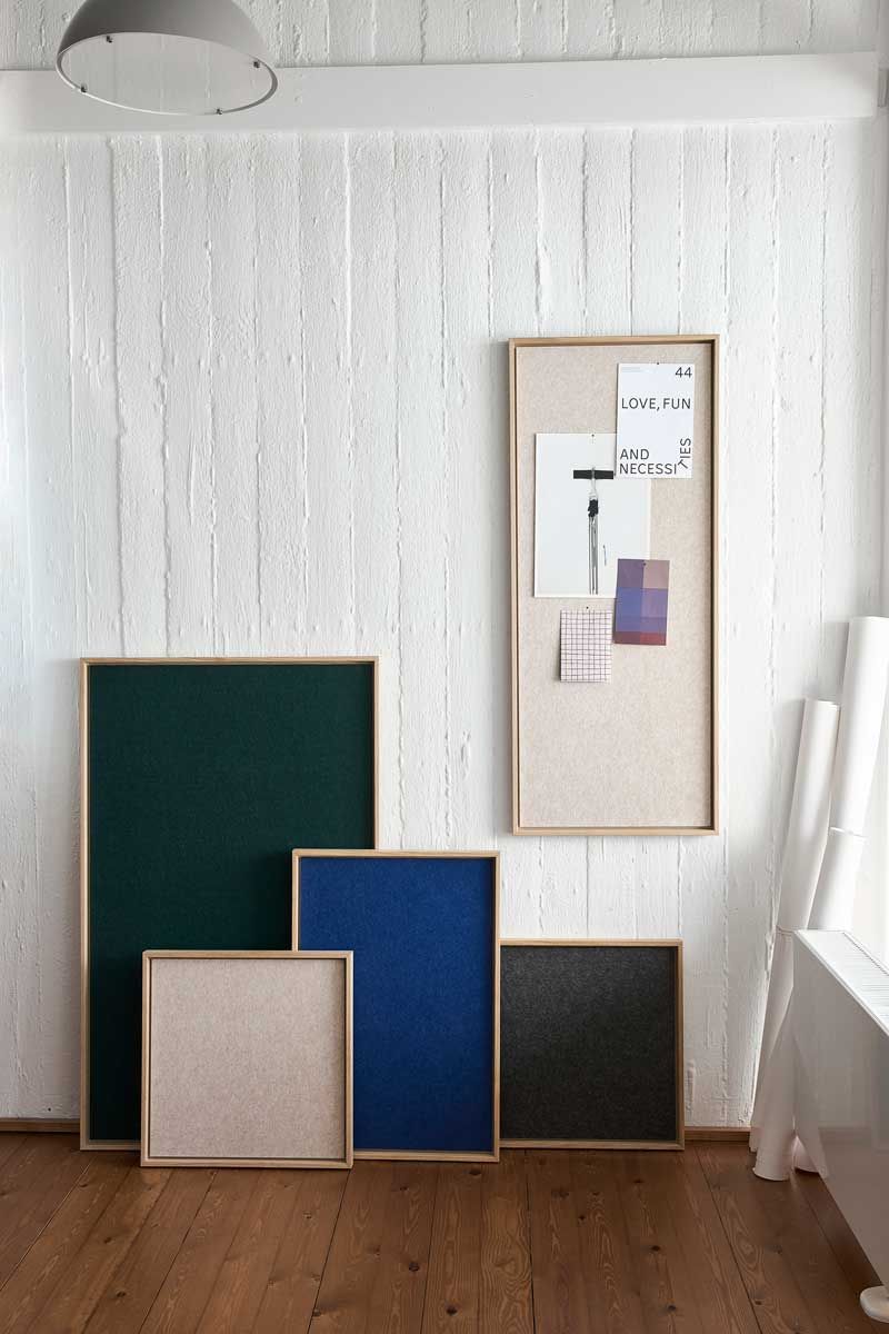 Hemverk Recy opslagstavle – Beige filt – 4 størrelser