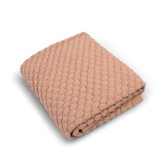 Filibabba strikket babytæppe GOTS – Ivory Cream