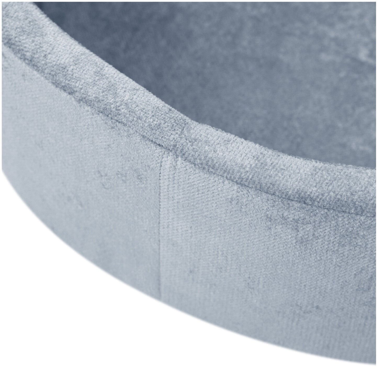 Plush Nest boldbassin med 200 bolde i premium chenille – blå – 90x30 cm