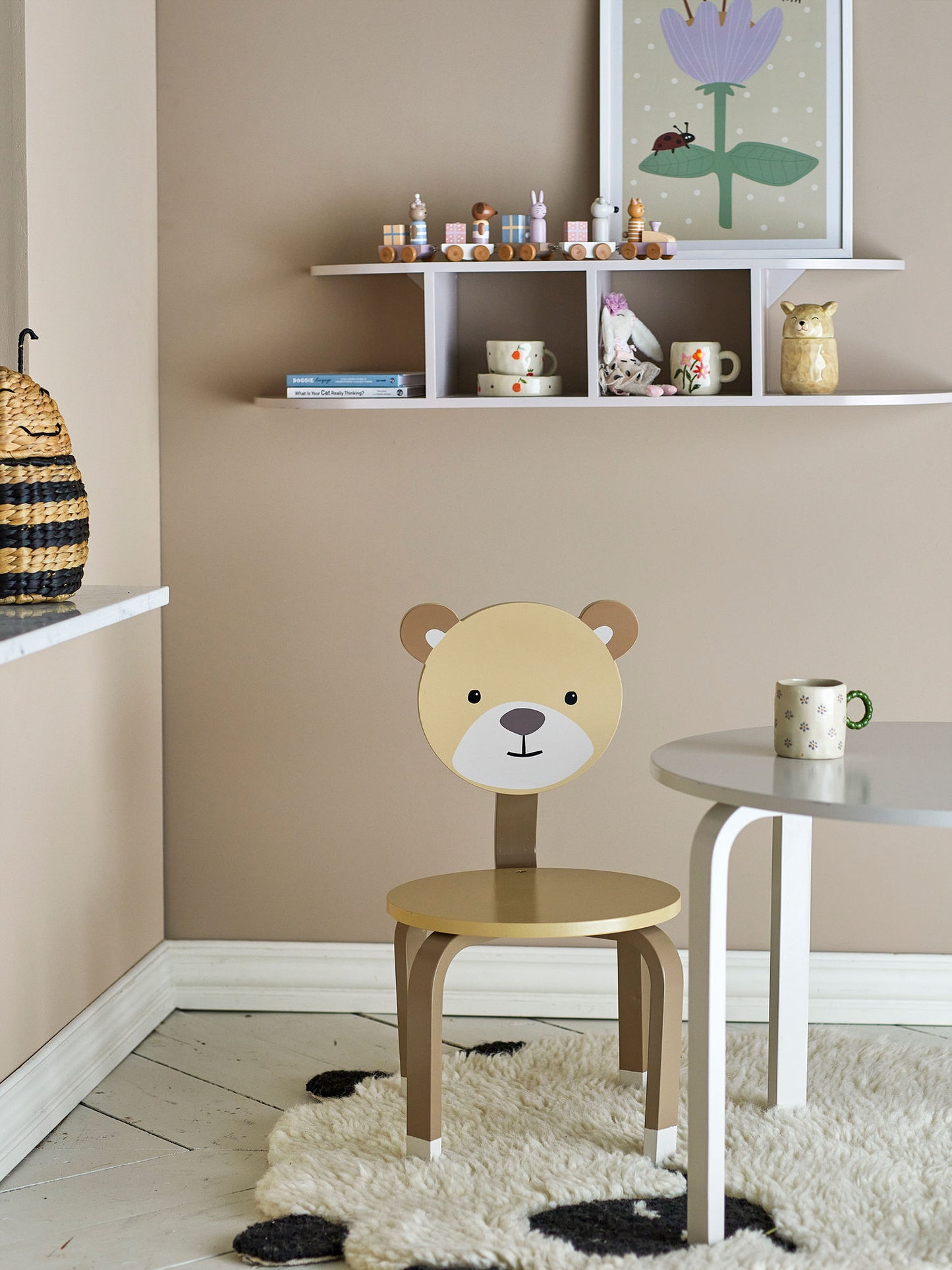 Bloomingville MINI Marle Stol, Brun, MDF