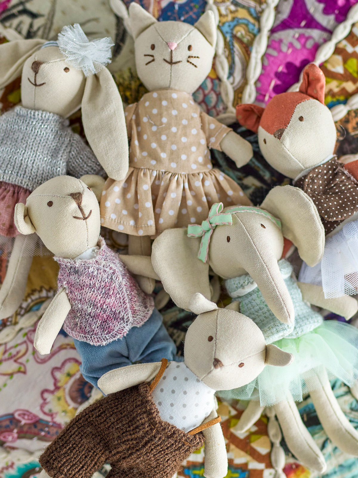 Bloomingville MINI Animal friends Dukke - Rosa