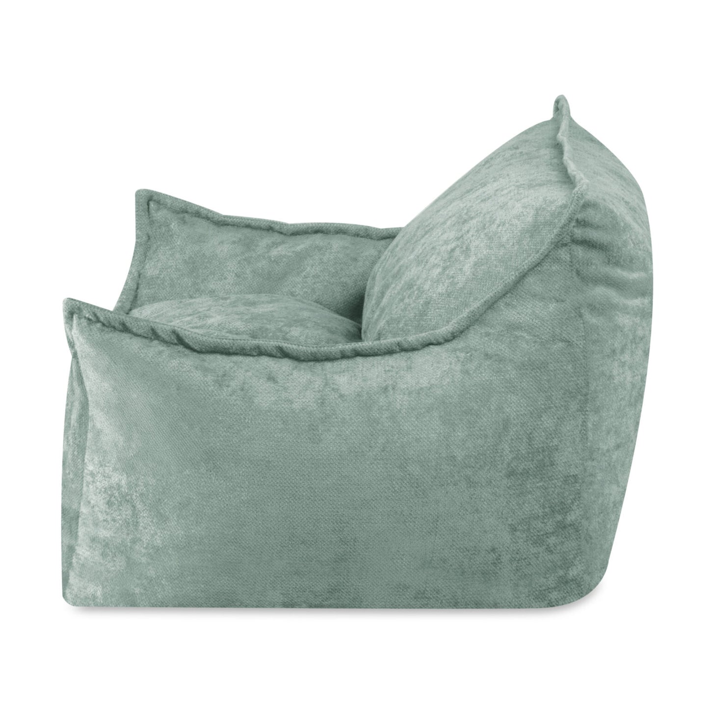 Plush Nest Roya lænestol til børn i premium chenille – grøn