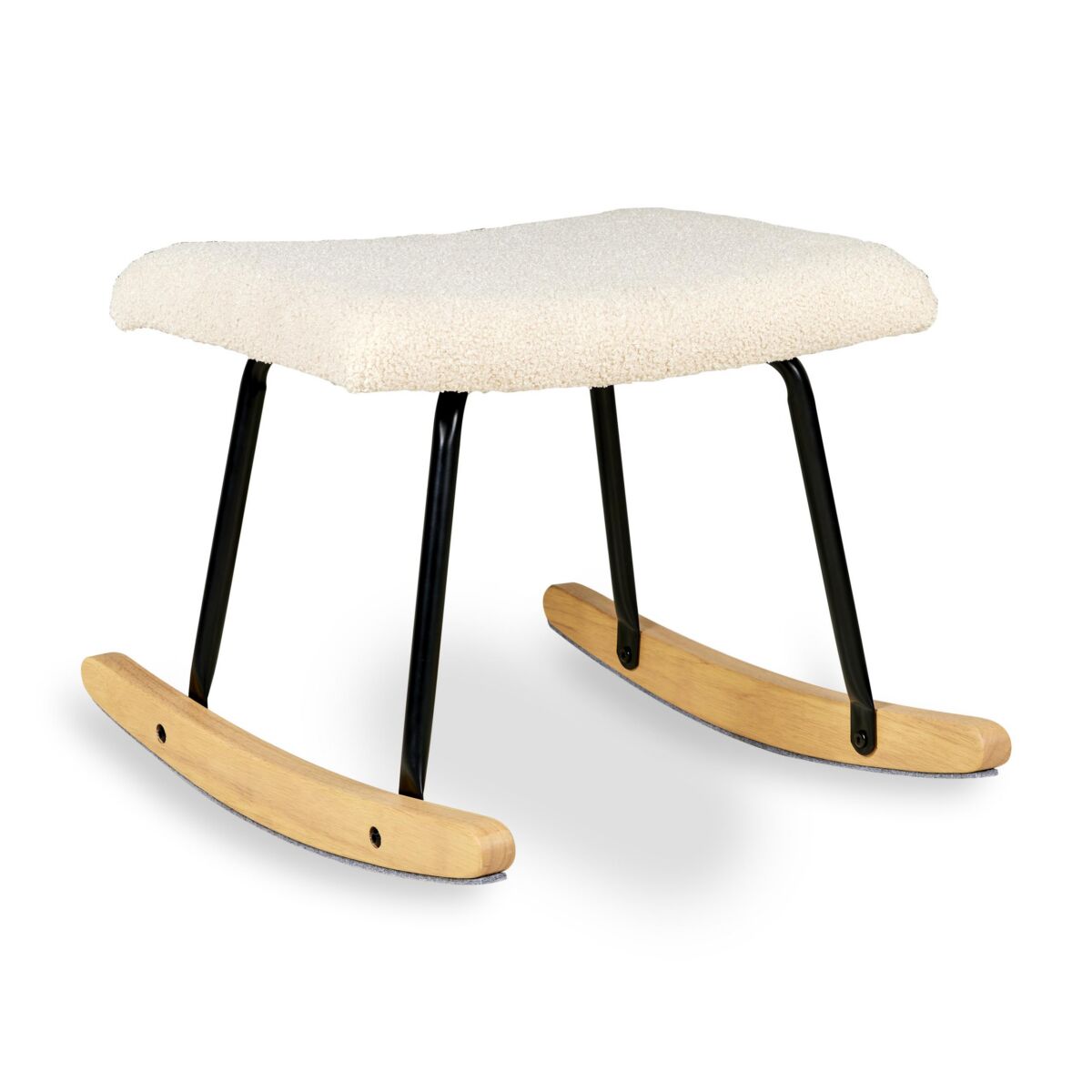 Quax gyngende fodskammel til gyngestol – sheep beige