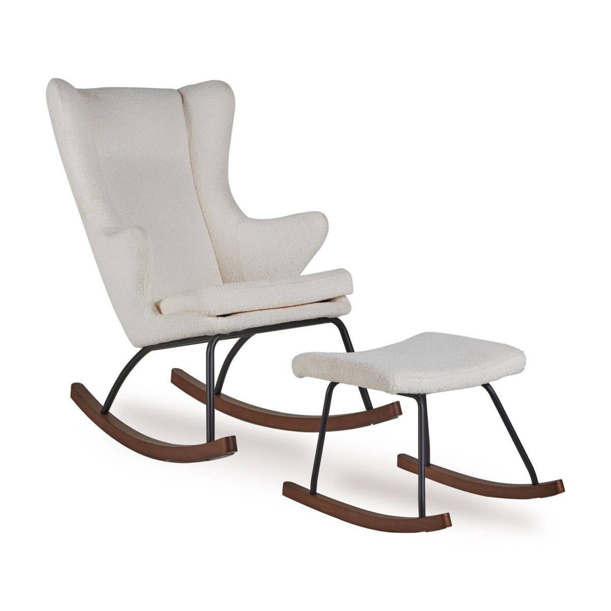 Quax gyngestol De Luxe voksen bouclé – cream