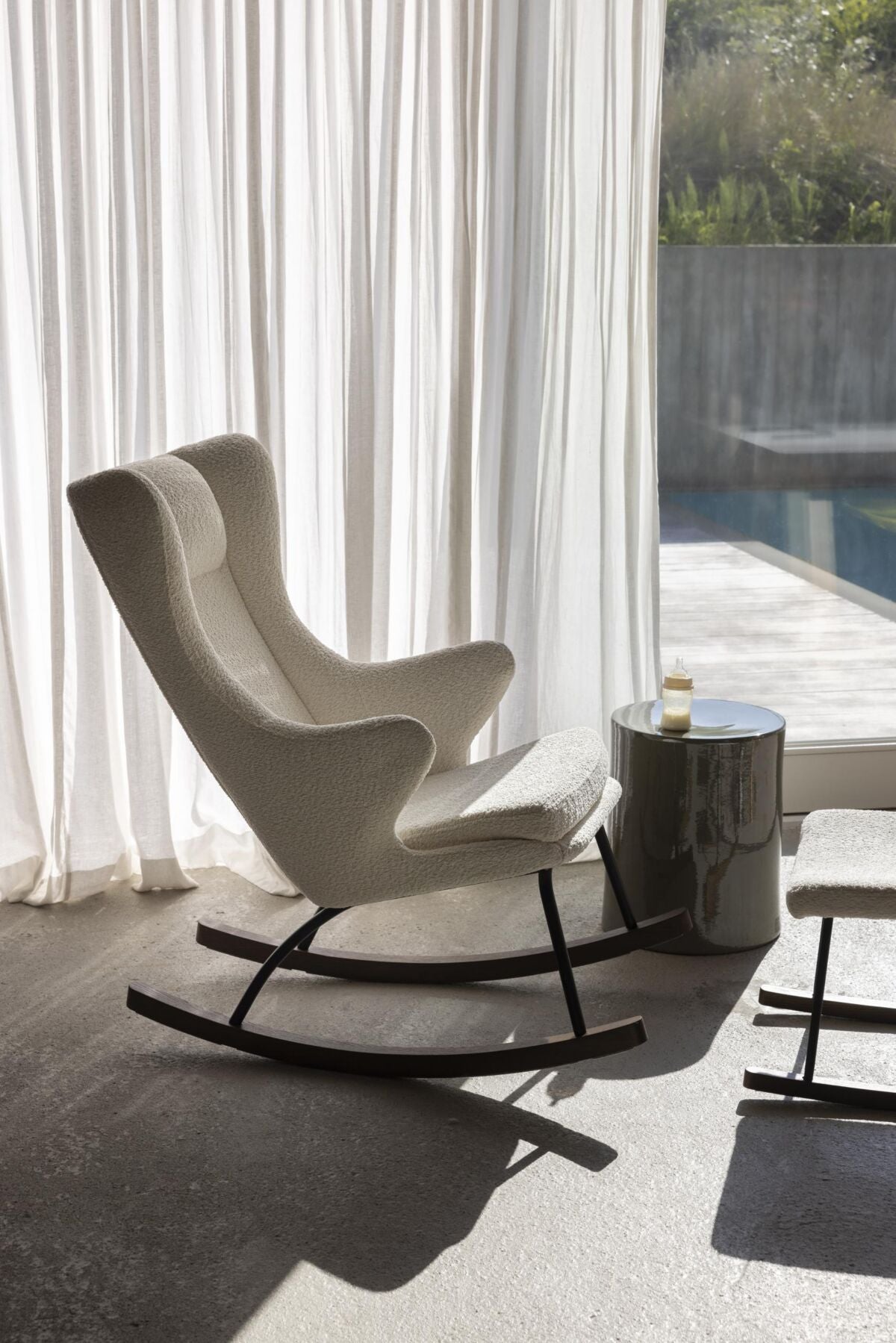 Quax gyngestol De Luxe voksen bouclé – cream