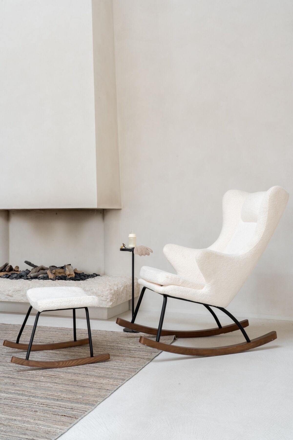 Quax gyngestol De Luxe voksen bouclé – cream