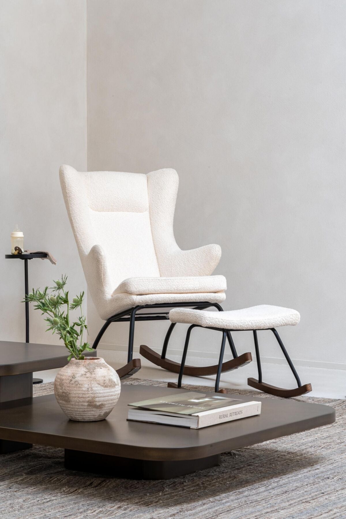 Quax gyngestol De Luxe voksen bouclé – cream