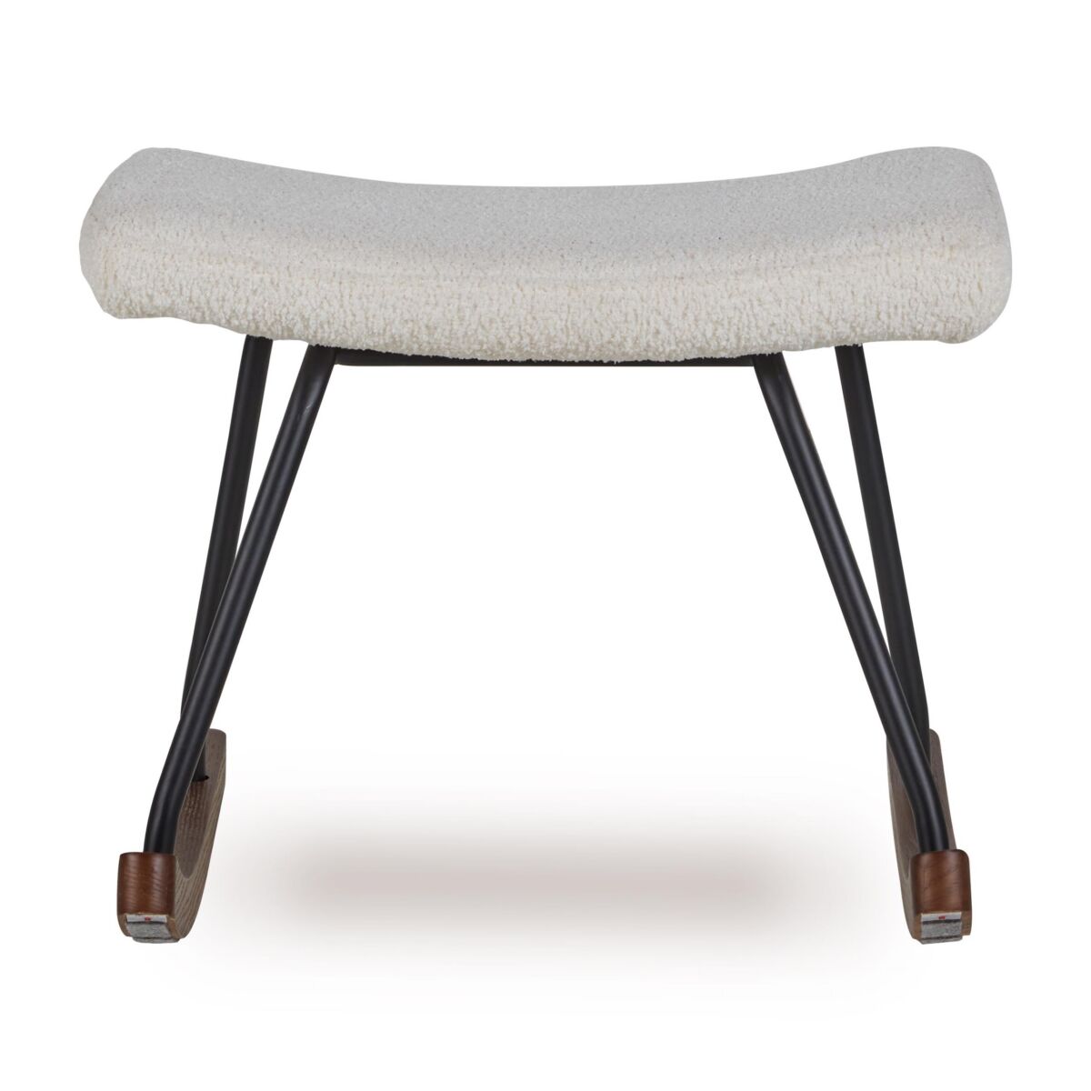 Quax gyngende fodskammel De Luxe bouclé – cream