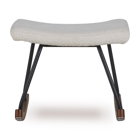 Quax gyngende fodskammel De Luxe bouclé – cream